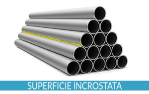 Superficie incrostata, pronta per essere pulita tramite pulizia criogenica