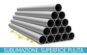 Pulizia ghiaccio secco: il ghiaccio evapora e il residuo di sporco rimane a terra