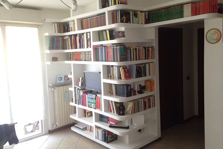 libreria in cartongesso